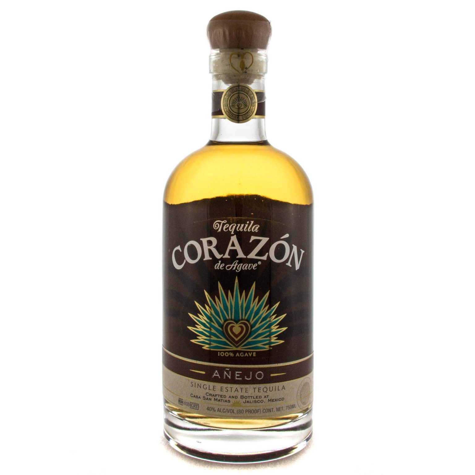 Buy Tequila Corazon De Agave Anejo Online Notable Distinction