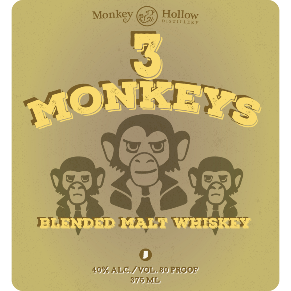 Buy Monkey Hollow 3 Monkeys Blended Malt Whiskey Online - Notable ...