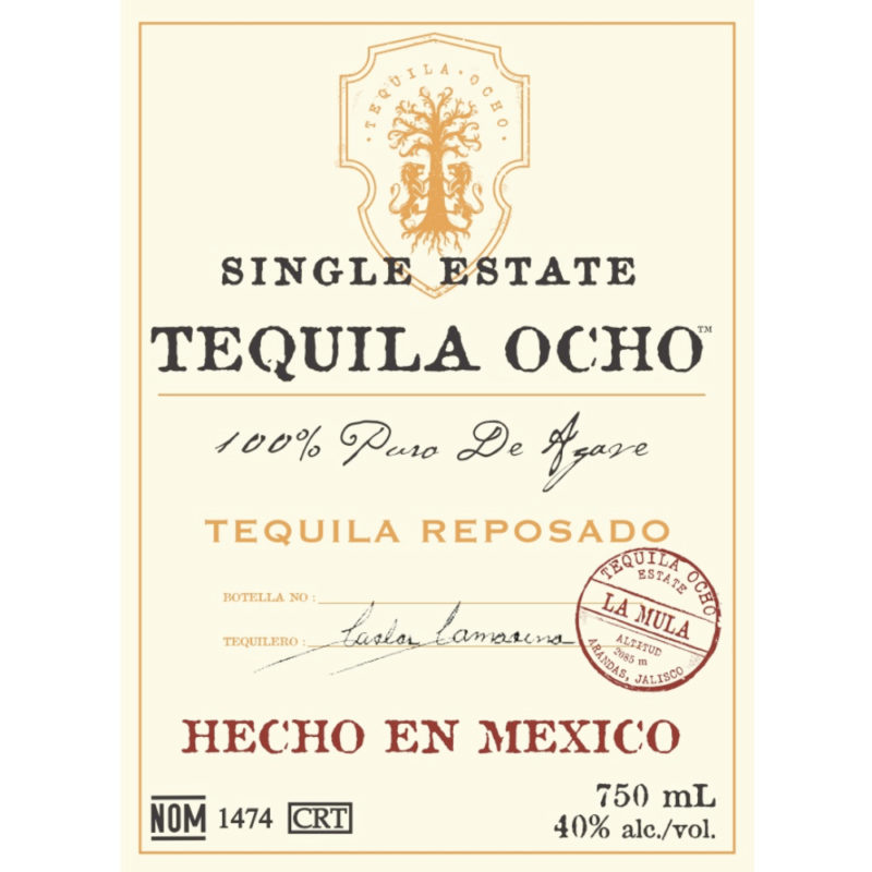 Buy Tequila Ocho Single Estate Reposado La Mula Online Notable