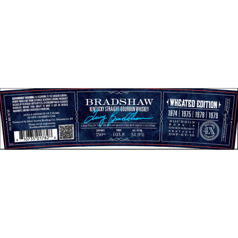 Buy Bradshaw Kentucky Straight Bourbon Wheated Edition Online Notable