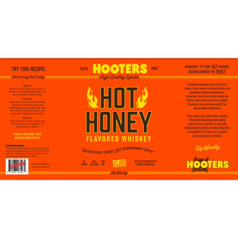 Buy Hooters Hot Honey Flavored Whiskey Online Notable Distinction