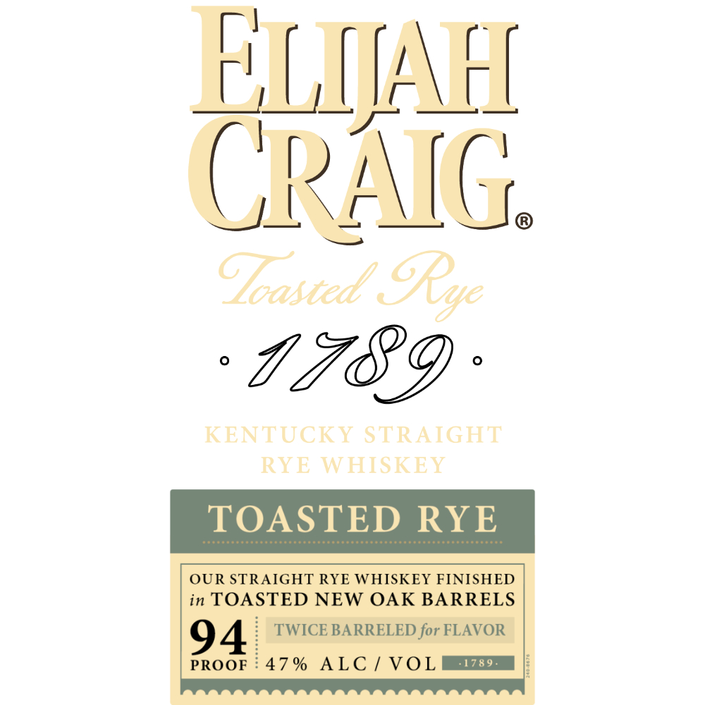 Buy Elijah Craig Toasted Rye Whiskey Online - Notable Distinction