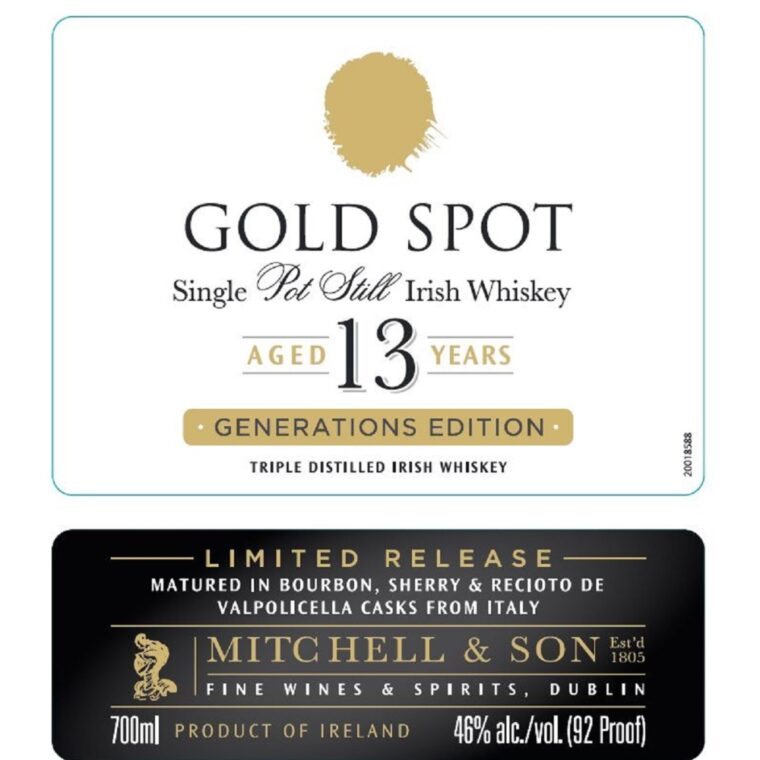 Buy Gold Spot Generations Edition 13 Year Old Irish Whiskey Online - Notable Distinction