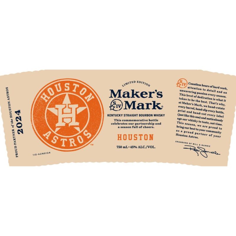 Buy Maker’s Mark Houston Astros Straight Bourbon 2024 Edition Online ...